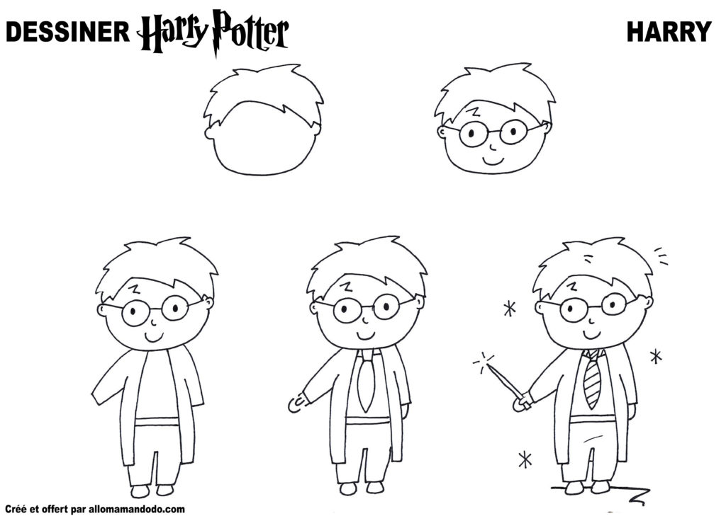 Coloriage Harry Hermione And Ron Dessin Harry Potter à imprimer