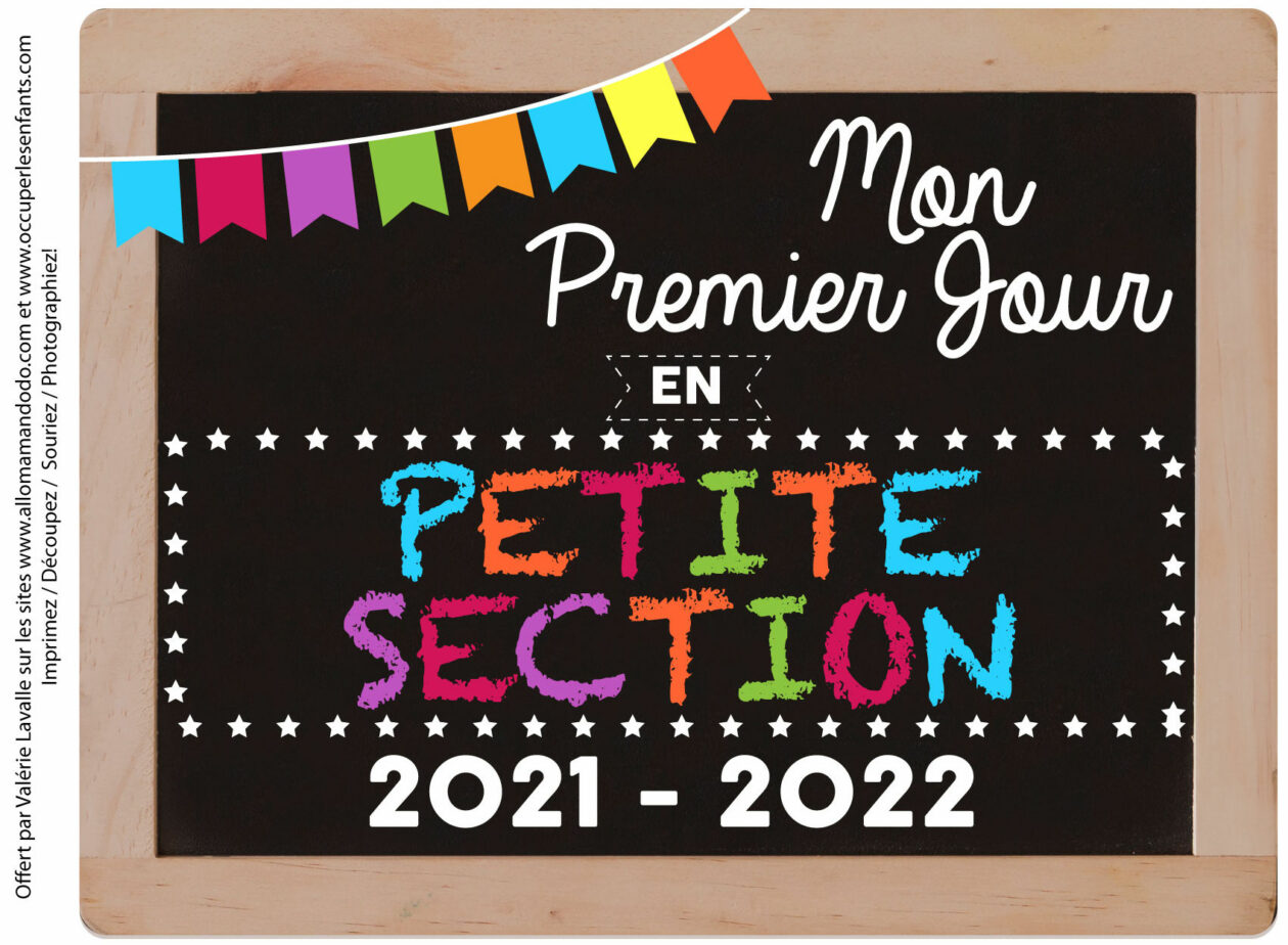 Affiche Premier Jour De Rentrée à Imprimer Occuper Les Enfants